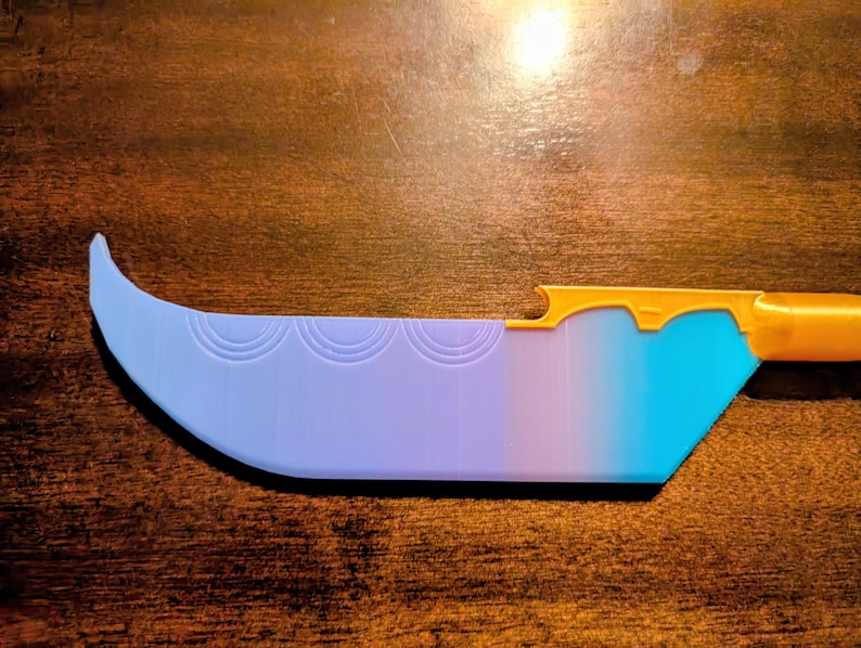 Espada De Cosplay De Anime Impresa En 3D – Accesorio Ligero Para Disfraces Y Convenciones – Tamaño 60 Cm