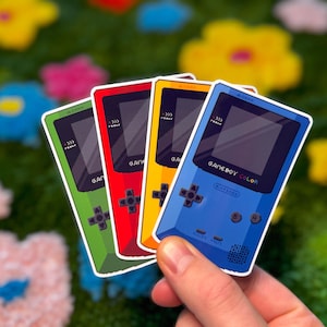 Game Boy Color (OFF) Stickers | Waterproof Vinyl Stickers | Retro Gaming