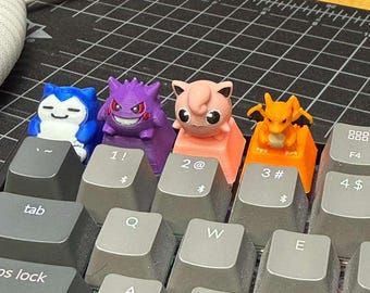 Pokemon Inspired Keycap | Choose Your Character | 3D Printed Artisan Keycap