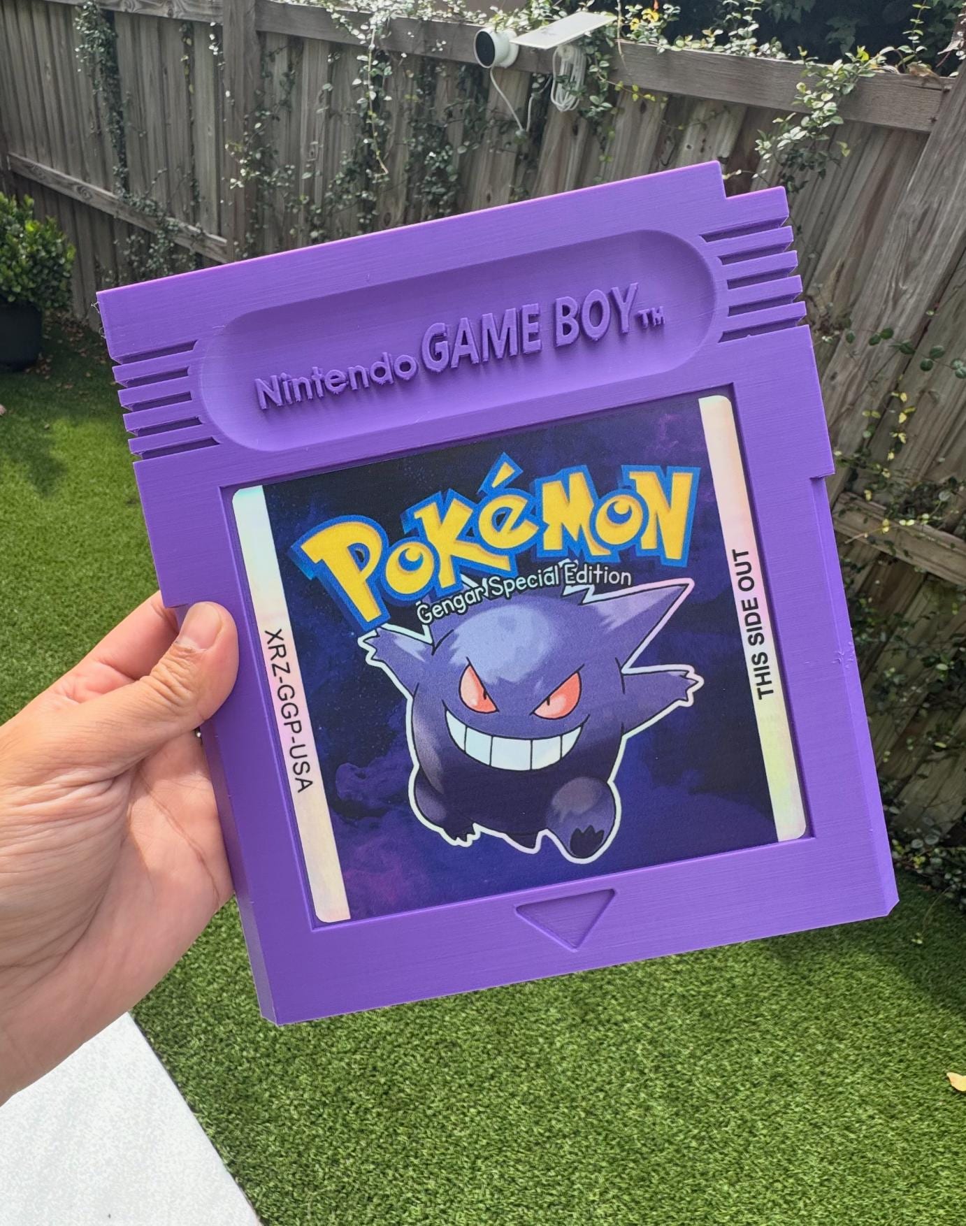 Cartouche Game Boy Géante - Pokémon Violet Éctoplasma (objet De Collection Nintendo)