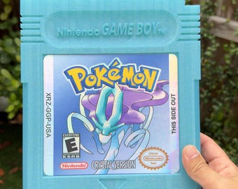 XL Pokémon Crystal GBC Cartridge | Holographic Wall Art