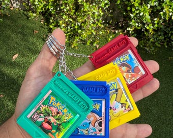 Pokémon Inspired Gameboy Keychain Set | Yellow, Blue, Red & Green