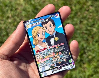 Inspired Custom Couple Card | Personalized TCG| Retro Gamer Gift | Anniversary Gift