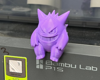 3D Printed Monster Screen Buddy | Retro Gaming Desk Decor