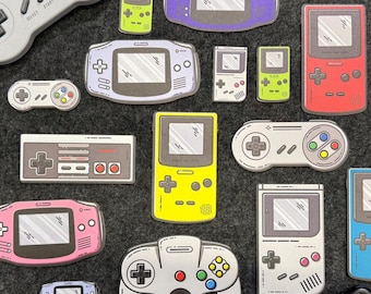 Nintendo Inspired Console Stickers: UV Printed Vinyl Decals