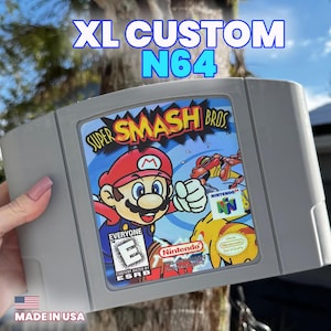 XL N64-kassettväggdekoration | Stor N64-speldisplay