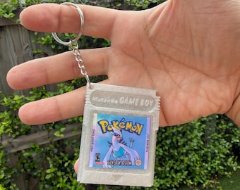 Pokemon Silver Game Cartridge Keychain