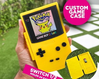 Exclusive Switch Game Cartridge Case | GBC Style | Custom Pokemon Screen | Holds 24 Games