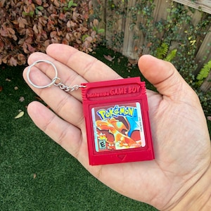 Charizard Gameboy Cartridge Keychain | Retro Gift