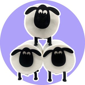 PrintUSA Unique 3D Printed - Sheep Toilet Paper Roll Holder - Home & Bathroom Decoration