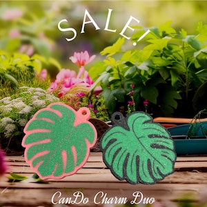 PrintUSA Soda Can Opener - Monstera Leaf Charm & Duo
