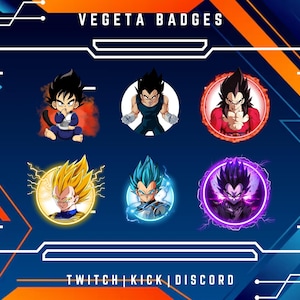 Twitch Fictional Character Sub Badges | Bit/Sub Badges | Kawaii Anime Badges | Streamer & YouTube Badges | Ready To Use | Instant Download.