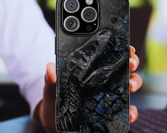 Funda para teléfono con diseño de hueso de dinosaurio fósil, funda para iPhone con diseño de T-Rex prehistórico, funda para Samsung Pixel jurásico