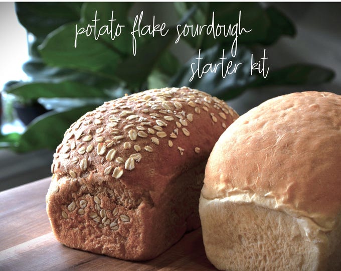 150-Year-Old Potato Flake Sourdough Starter Kit: Organic, GF, Beginner-Friendly