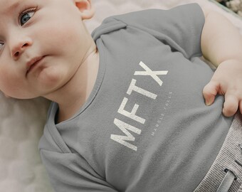 Marble Falls Baby Onesie - MFTX - Texas | Unisex - Collegiate Design