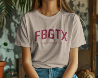 Fredericksburg T-Shirt - FBGTX, Texas | Unisex Tee - Collegiate Design