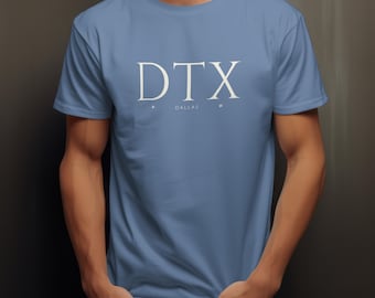Dallas T-Shirt - DTX, Texas - Unisex Tee | Texas Stars Design