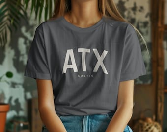 Austin T-Shirt - ATX, Texas Unisex Tee - Collegiate Design