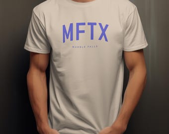 Marble Falls T-Shirt - MFTX, Texas | Unisex Tee - Collegiate Design