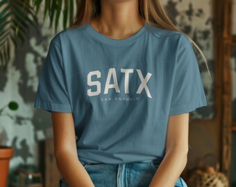 San Antonio T-Shirt - SATX, Texas | Unisex Jersey Short Sleeve Tee - Collegiate