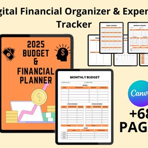 Printable 2025 Budget Planner | Digital Financial Organizer & Expense ...