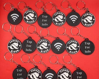 Custom NFC Keychain, Personalized Smart Keychain, Social Media Sharing, Small Business Branding, Digital Business Card, Smart Keychain