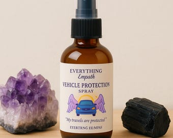 Fahrzeug Schutz Spray | Autoschutz Aura Spray | Sichere Reisen & Energieschutz | Spiritueller Reisenebel