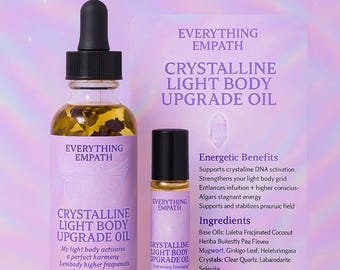 Crystalline Light Body Upgrade Oil - DNA Activation, Ascension Support