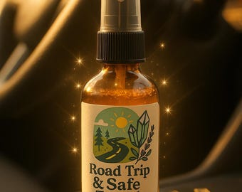 Road Trip & sichere Reisen Spray | Fahrzeugschutz Aura Spray | Reise Schutz Nebel | Auto Energie Reinigen | Sichere Reise Ritual Spray