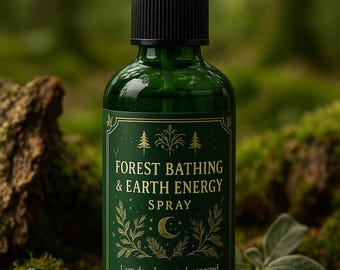 Spray para baños de bosque – Bruma energética de la tierra con infusión de cristales