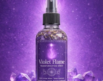 Violet Flame Transformation Spray – High-Vibrational Mist for Energy Clearing, Spiritual Awakening, and Personal Transformation