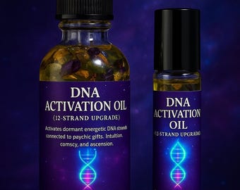 DNA Activation Oil — 12-Strand Upgrade | Intuition • Ascension • Psychic Gifts • Spiritual Awakening