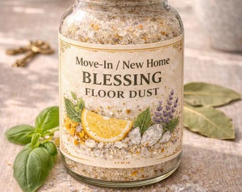 Move In New Home Blessing Floor Dust – House Cleansing Ritual, Reset Old Energy, Housewarming Gift