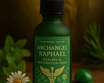 Archangel Raphael Healing & Restoration Spray – Crystal-Infused Energy Mist