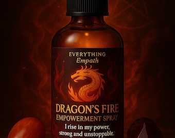 Dragon's Fire Empowerment Spray – Carnelian, Garnet, Inner Strength Mist