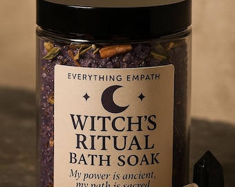 Witch’s Ritual Bath Soak | Spellwork & Sacred Practice | Grounding Ritual Bath