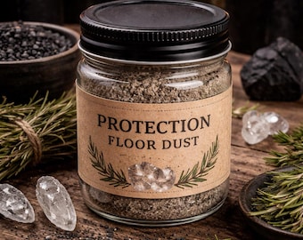 Protection Floor Dust – Spiritual Cleansing, Energy Protection, Home Protection Ritual, Floor Sweep