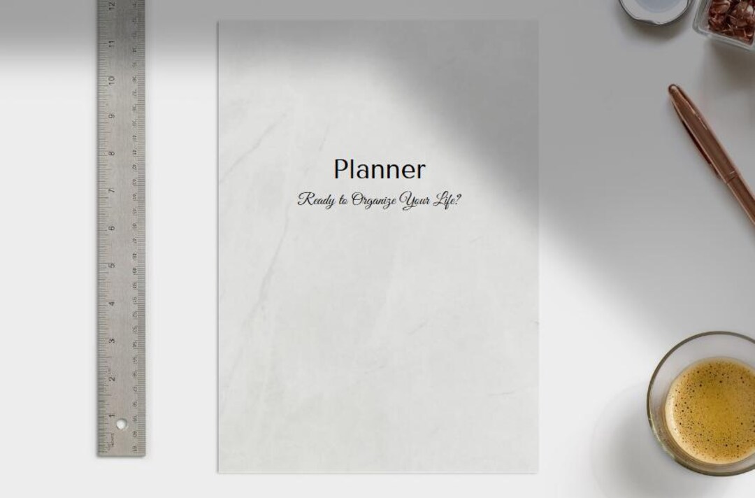 Digital Planner, Printable Planner, Blank Planner, Weekly Planner ...