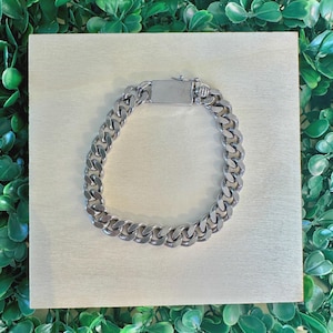 Chunky Sterling Silver Curb Chain Bracelet: Bold Cuban Link Jewelry