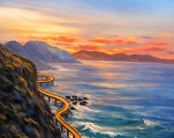 Wollongong Seacliff Bridge Sydney| A3 Digital Art Print