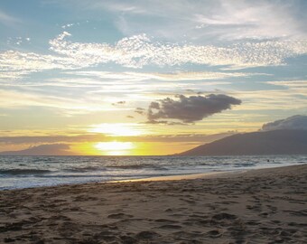 Digital Download | Kihei Beaches, Hawaii, Digital Photography, medium sized, pure blue ocean