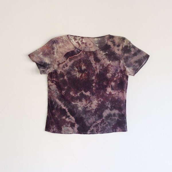 Tie Dye Mineral Tee in Gray - XS/S
