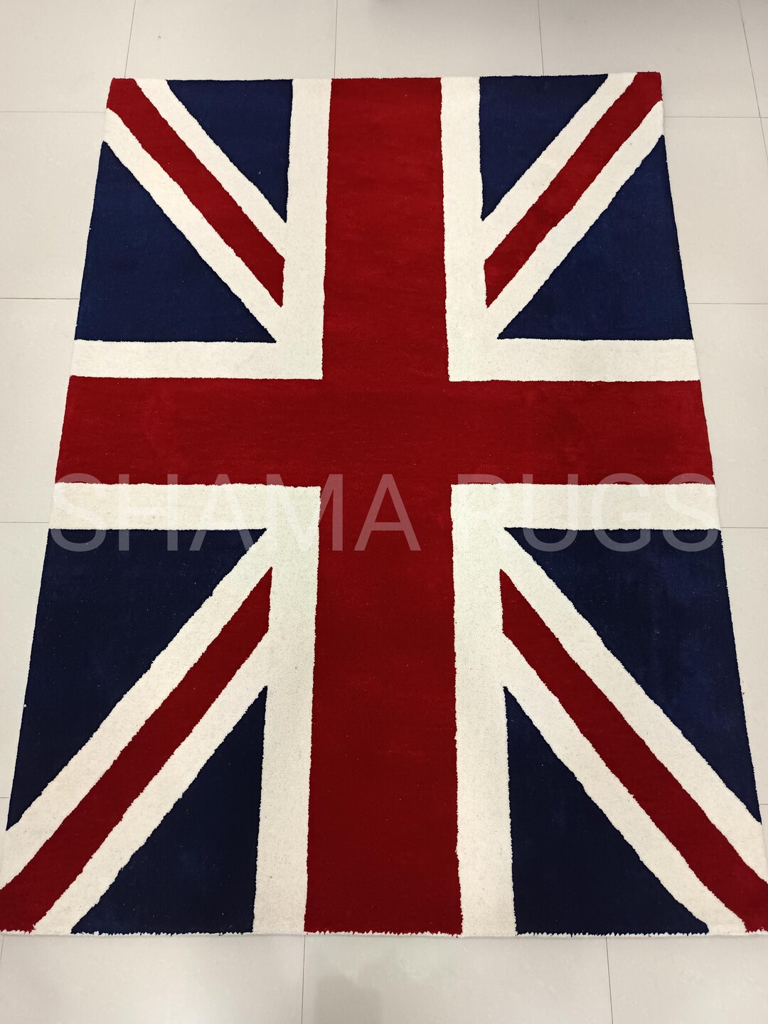Union Jack Rugg Hand Tufted Wool Union Jack Rug, British Flag Design - Etsy