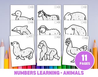 Number Learning Activity | Tracing Sheet Numbers Printable | Number worksheet