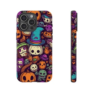 Halloween Phone Case, Pumpkin Phone Case For iPhone 16 15 14 Pro Max Plus, Samsung S25 24 23 U + Gift For Halloween Lover, Zombie Phone Case