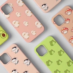 Sweet and Playful Japanese  Kawaii Phone Case - Cute Case - Unique Girly Gift - Kawaii Phone Case Compatible with iPhone 14, 15, 16, Pro Max