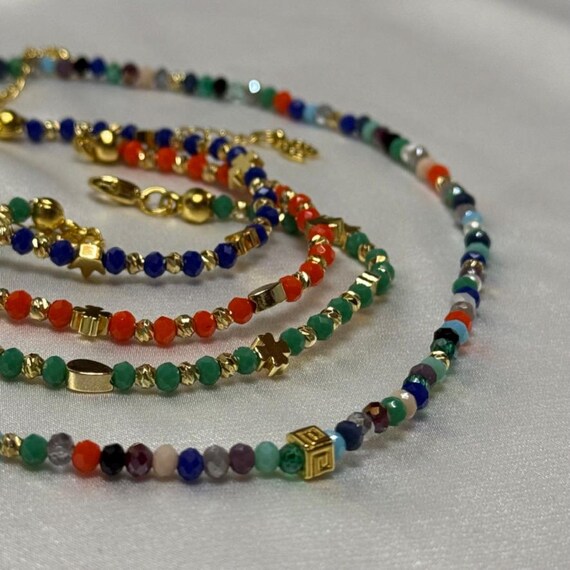 Assorted Women\'s Multi-Color Beaded Necklaces & Bracelet Set D13DC89F-5B06-4D97-89CC-  main image 4