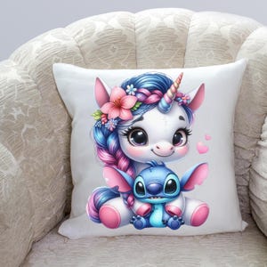 Stitch Hug Unicorn PNG: Digital Art for Sublimation (Digital Download)