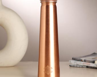 Handmade Pure Copper Water Bottle | Ayurvedic Drinkware Gift
