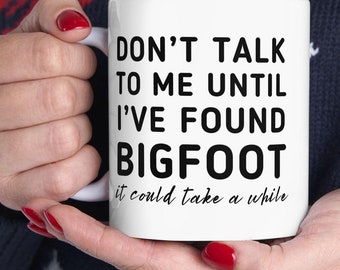 Taza divertida de Pie Grande: No me hables, taza de café para introvertidos